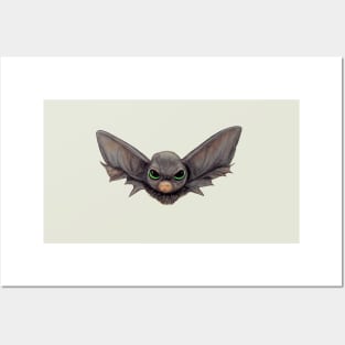 Cute Little Flying Bat. Posters and Art